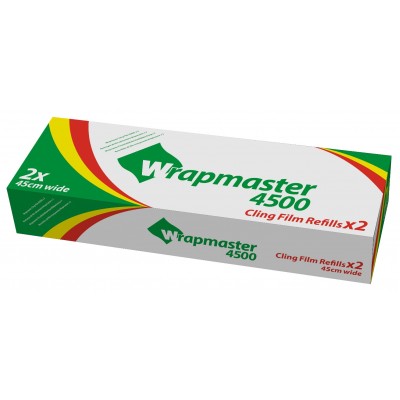 18" Wrapmaster 4500 Cling Film - 45cm Wide - 1 x 3